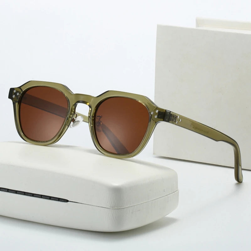 Lunettes De soleil polarisées rétro hommes ultralégères TR90 cadre polygone femmes lunettes De soleil en plein air haute qualité lunettes De voyage Gafas De Sol