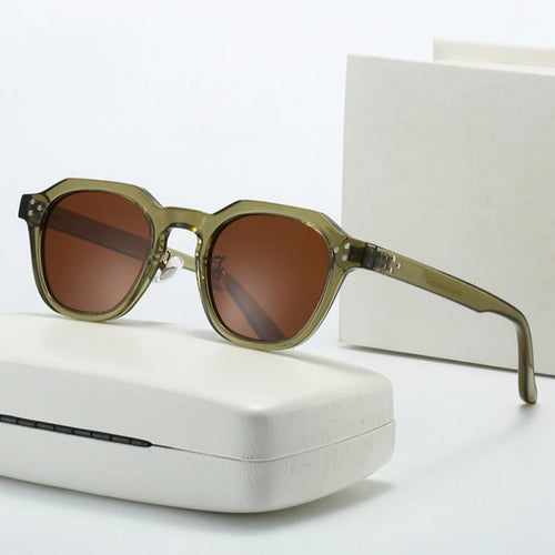 Lunettes De soleil polarisées rétro hommes ultralégères TR90 cadre polygone femmes lunettes De soleil en plein air haute qualité lunettes De voyage Gafas De Sol