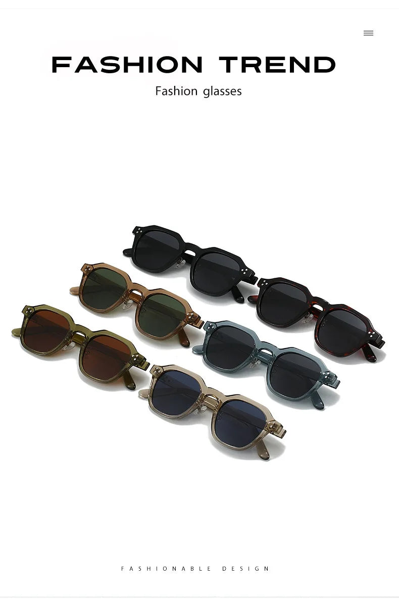 Lunettes De soleil polarisées rétro hommes ultralégères TR90 cadre polygone femmes lunettes De soleil en plein air haute qualité lunettes De voyage Gafas De Sol