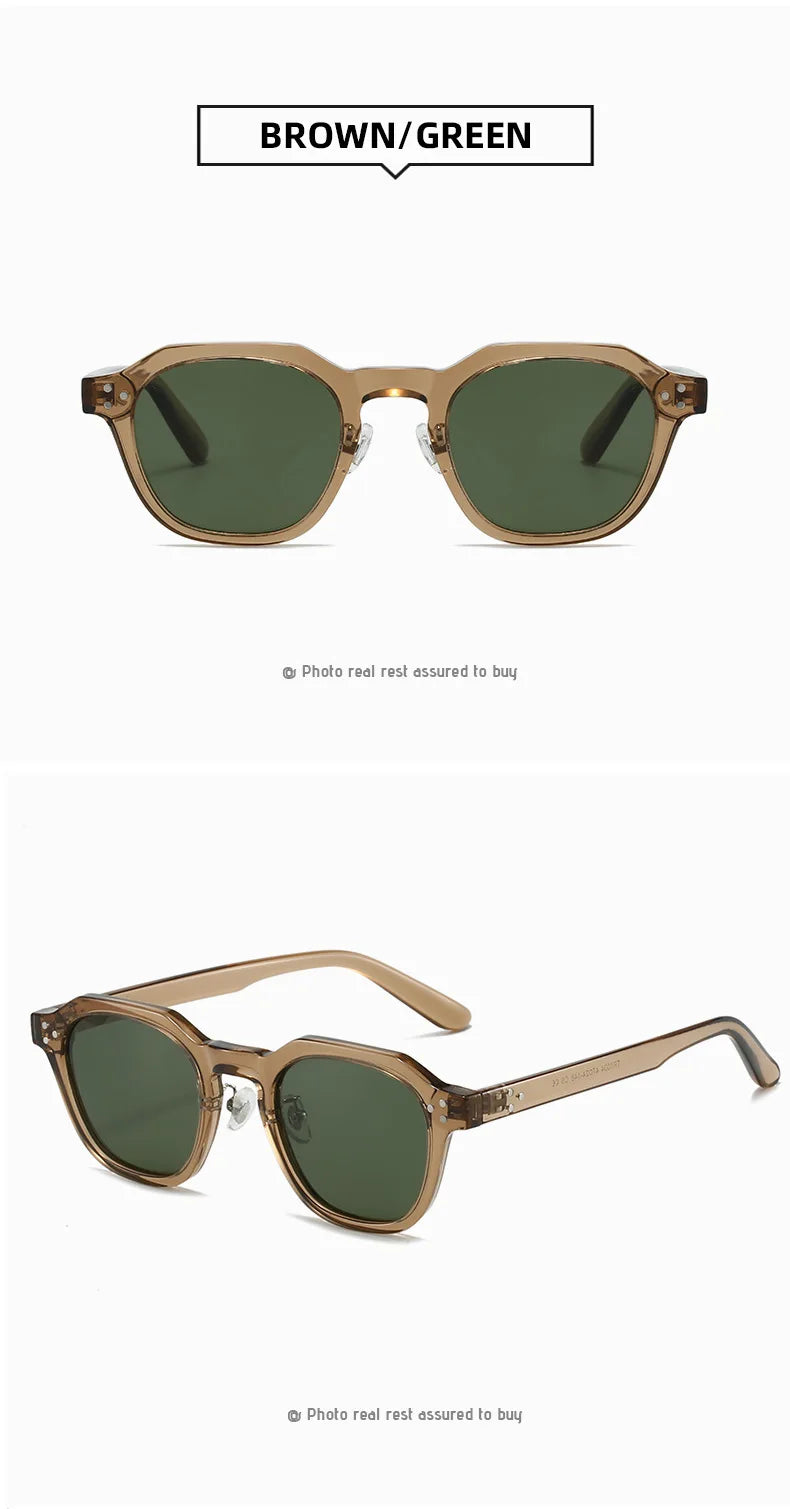 Lunettes De soleil polarisées rétro hommes ultralégères TR90 cadre polygone femmes lunettes De soleil en plein air haute qualité lunettes De voyage Gafas De Sol